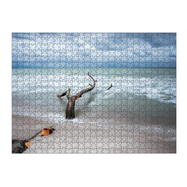 artboxONE Puzzle "Am Meer" artboxONE - Natur,Reise / Strand und Meer - Meer,Wasser,Strand,Baum - Bild meer