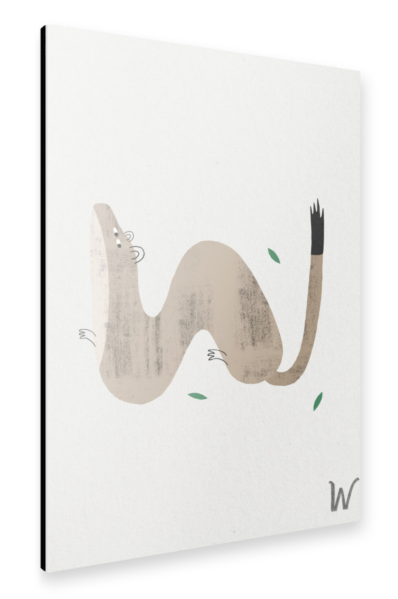 Alu-Dibond "ABC Kids W" 75x50 cm artboxONE