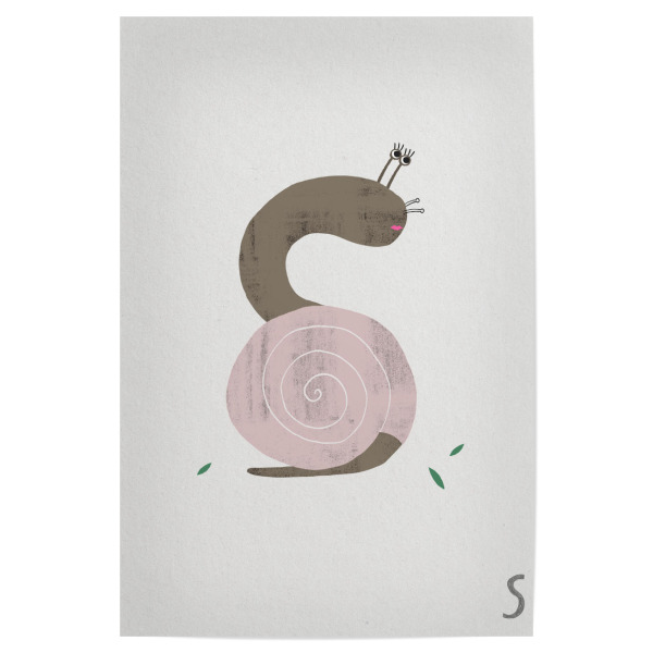 Poster "ABC Kids S" artboxONE - Für Kinder,Buchstaben,Buchstaben / S