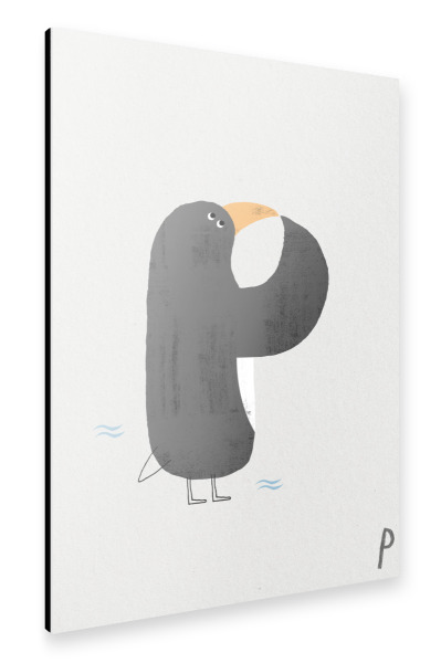 Alu-Dibond "ABC Kids P" 30x20 cm artboxONE