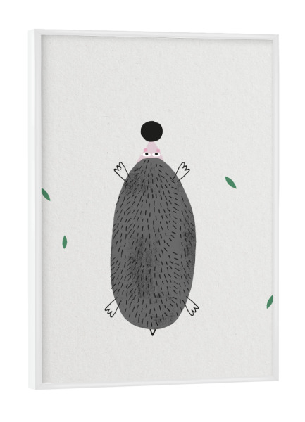 Poster mit weißem Rahmen "ABC Kids I" artboxONE - Für Kinder,Buchstaben,Buchstaben / I