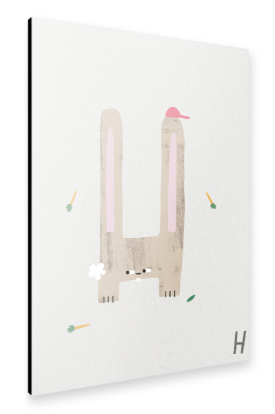 Alu-Dibond "ABC Kids H" 30x20 cm artboxONE
