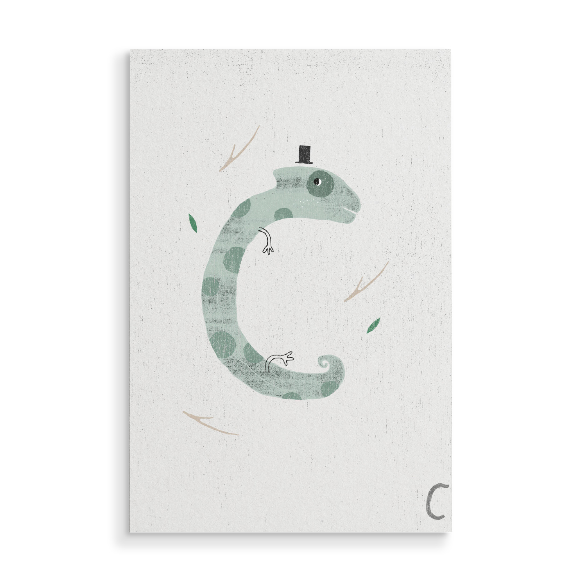 Holzbild "ABC Kids c" artboxONE - Für Kinder,Buchstaben,Buchstaben / C