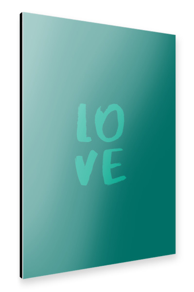 Alu-Dibond "Love Arcadia" 30x20 cm artboxONE