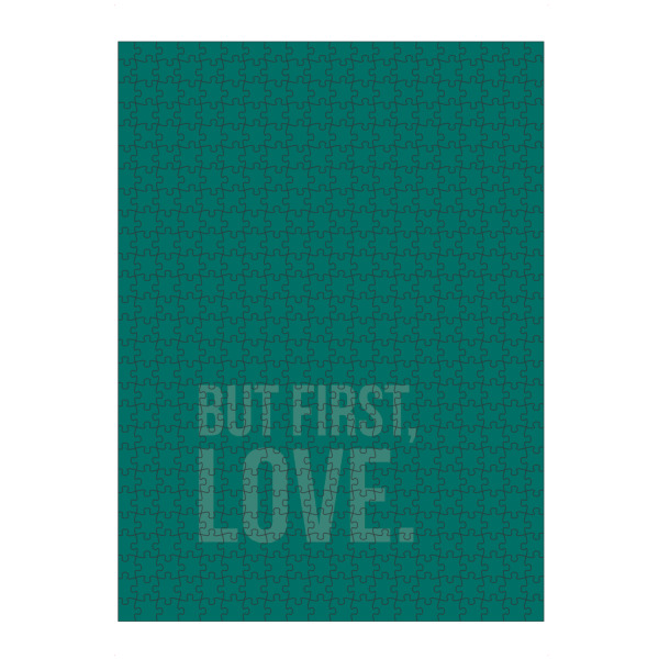 Puzzle Ravensburger "But first Love Arcadia" artboxONE - Typografie,Liebe,Arcadia - Arcadia,First,Love,Liebe,Couple,Paar,Typo,Typography,Typografie