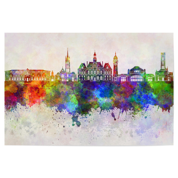 Poster "Limoges skyline in watercolor" artboxONE - Städte,Reise,Abstrakt,Architektur