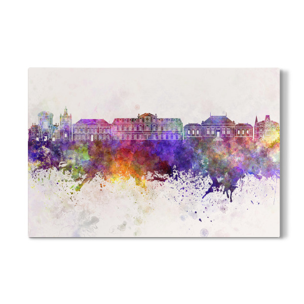Galerie-Print "Le Havre skyline in watercolor" 30x20 cm artboxONE
