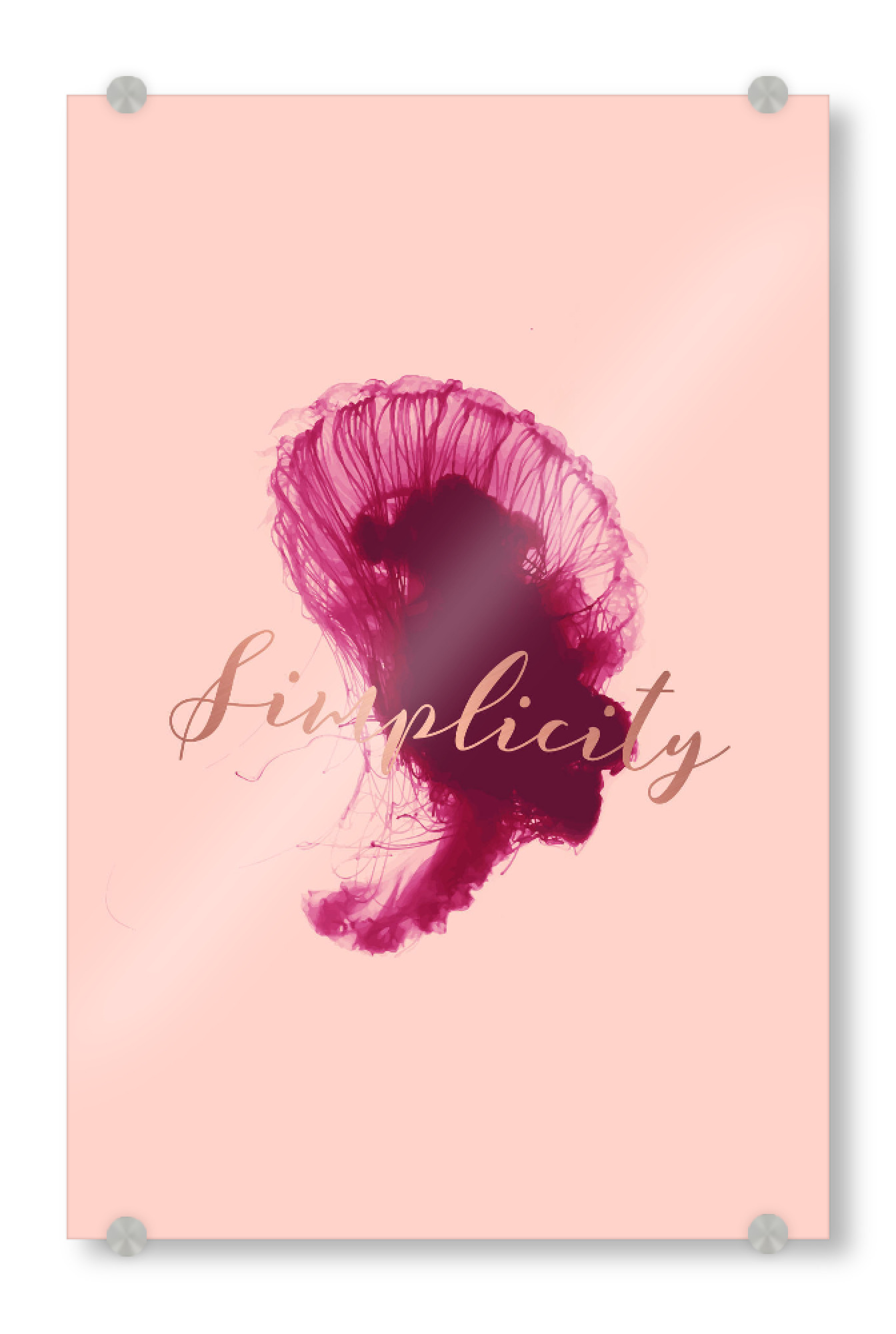 Acrylglasbild "Simplicity 2" artboxONE - Typografie,Natur,Tiere,Abstrakt