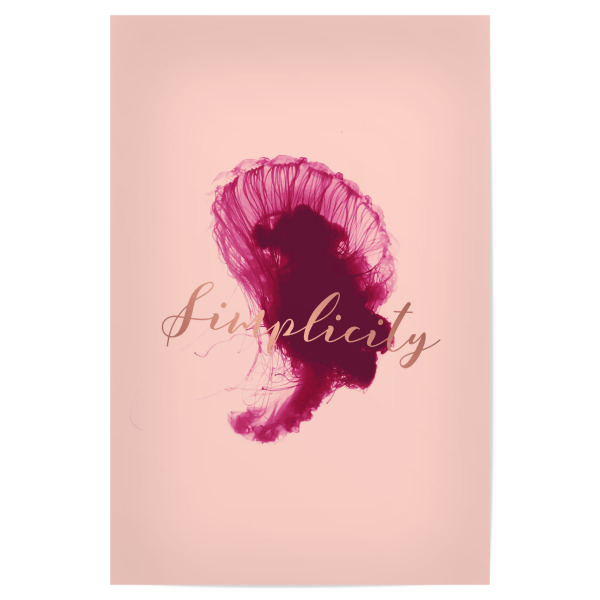 Poster "Simplicity 2" artboxONE - Typografie,Natur,Tiere,Abstrakt