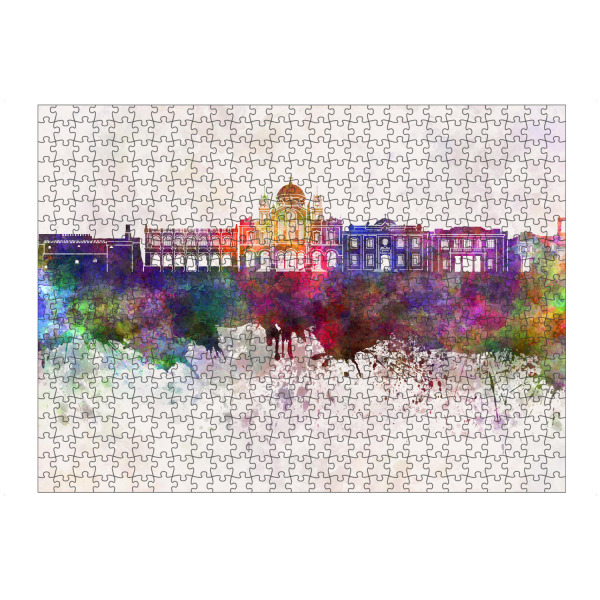 Puzzle Ravensburger "Heraklion skyline in watercolor" artboxONE - Städte,Reise,Abstrakt,Architektur