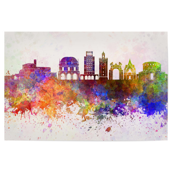 Poster "Brescia skyline in watercolor" artboxONE - Städte,Reise,Abstrakt,Architektur