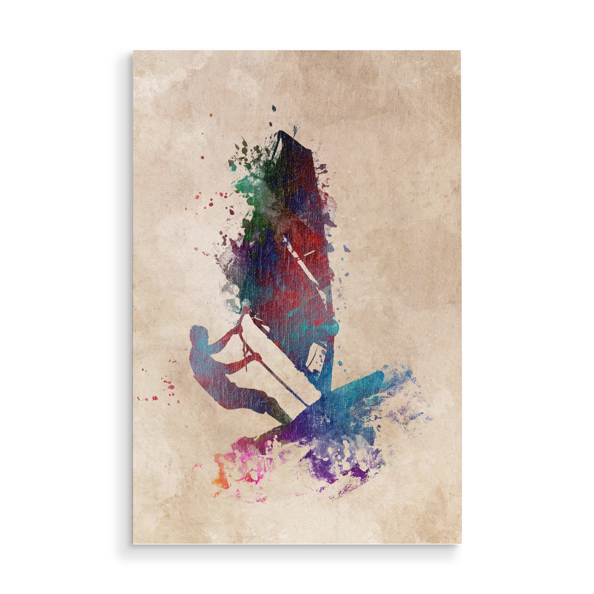 Holzbild "Surfer" artboxONE - Sport,Sport / Sommerspiele,Sport / Motivation