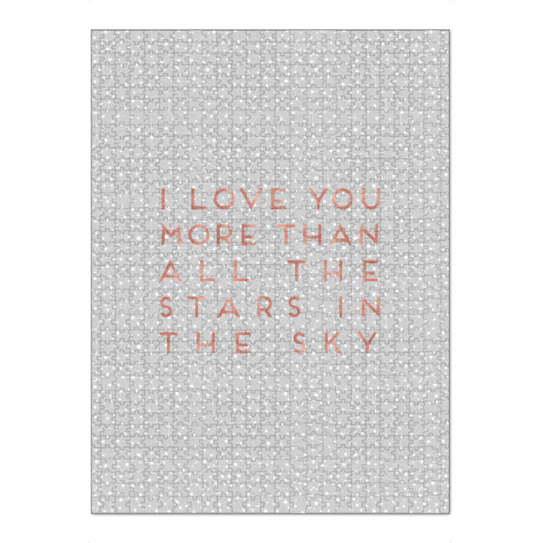 Puzzle Ravensburger "I Love You More Than" artboxONE - Typografie,Abstrakt,Geometrie,Liebe,Galaxy