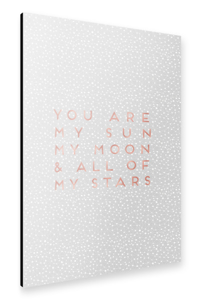 Alu-Dibond "You Are My Sun" 30x20 cm artboxONE
