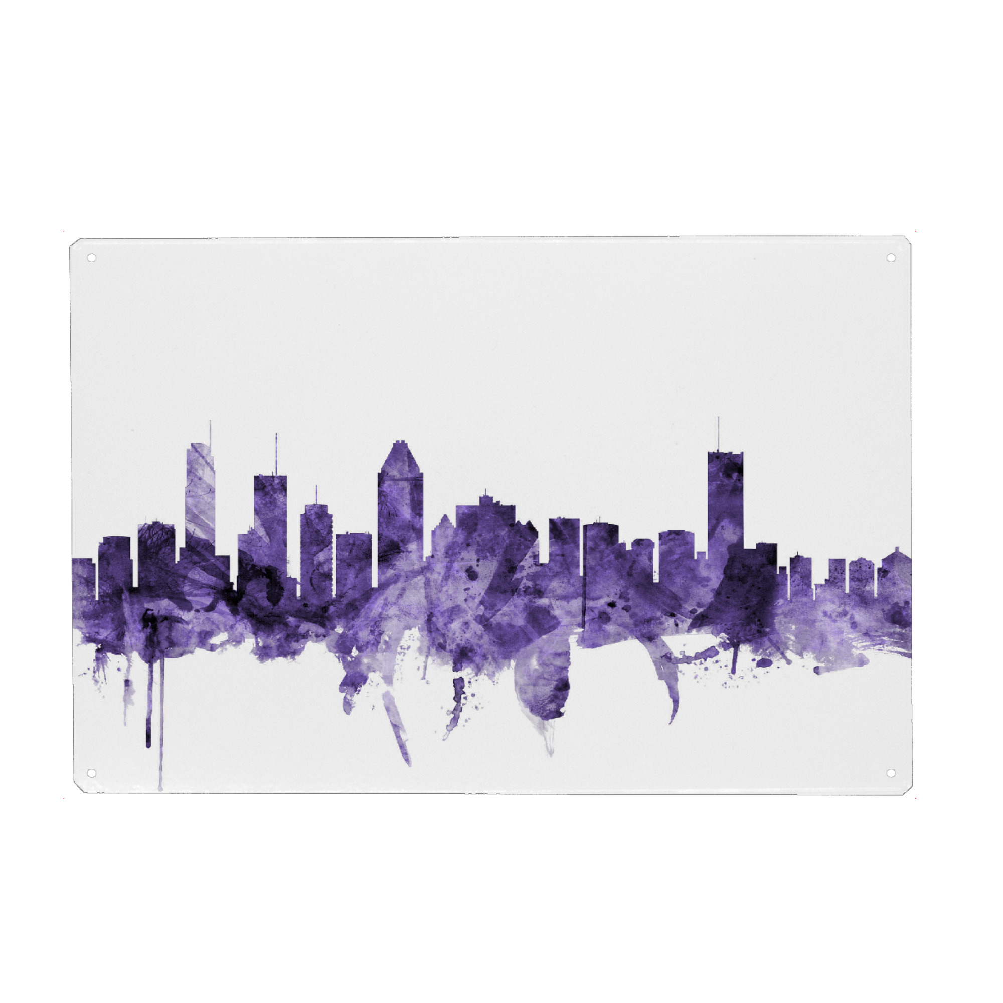 Metall Poster "Montreal Canada Skyline" artboxONE - Städte,Reise,Ultraviolet,Städte / Weitere