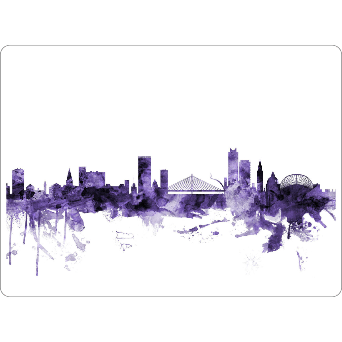 Tischset "Liege Belgium Skyline" artboxONE - Städte,Reise,Ultraviolet,Städte / Weitere