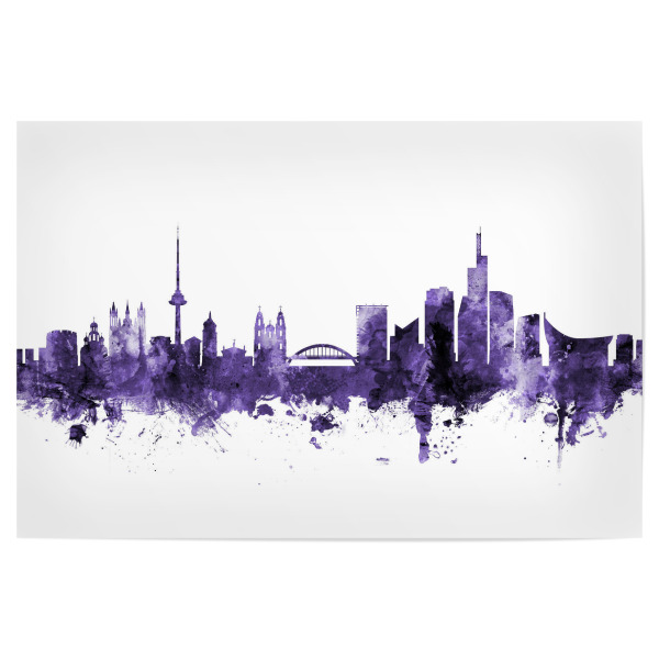 Poster 30x20 cm "Vilnius Lithuania Skyline" artboxONE - Städte,Reise,Ultraviolet,Städte / Weitere