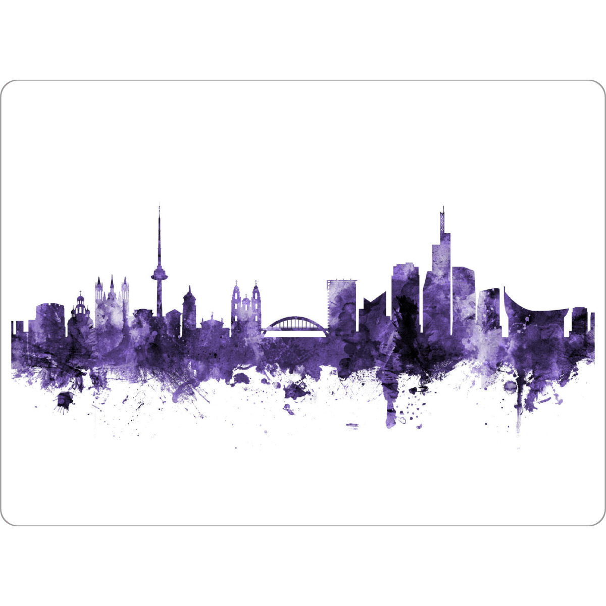 Tischset "Vilnius Lithuania Skyline" artboxONE - Städte,Reise,Ultraviolet,Städte / Weitere