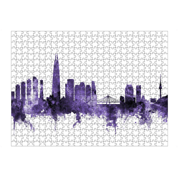 Puzzle Ravensburger "Seoul Skyline South Korea 3" artboxONE - Städte,Reise,Ultraviolet,Städte / Weitere