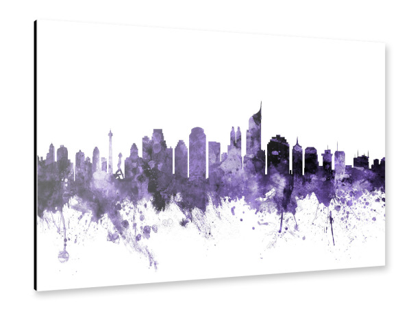 Alu-Dibond "Jakarta Skyline Indonesia 2" 30x20 cm artboxONE