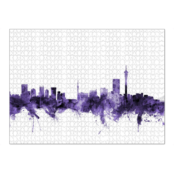 Puzzle Ravensburger "Johannesburg South Africa Skyline" artboxONE - Städte,Reise,Ultraviolet,Städte / Weitere