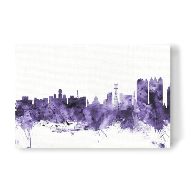 Leinwandbild "Calcutta (Kolkata) India Skyline" artboxONE - Städte,Reise,Ultraviolet,Städte / Weitere