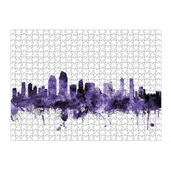 artboxONE Puzzle "San Diego California Skyline" artboxONE - Städte,Reise,Ultraviolet,Städte / Weitere