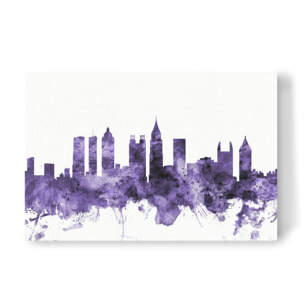 Leinwandbild "Atlanta Georgia Skyline" artboxONE - Städte,Reise,Ultraviolet,Städte / Weitere