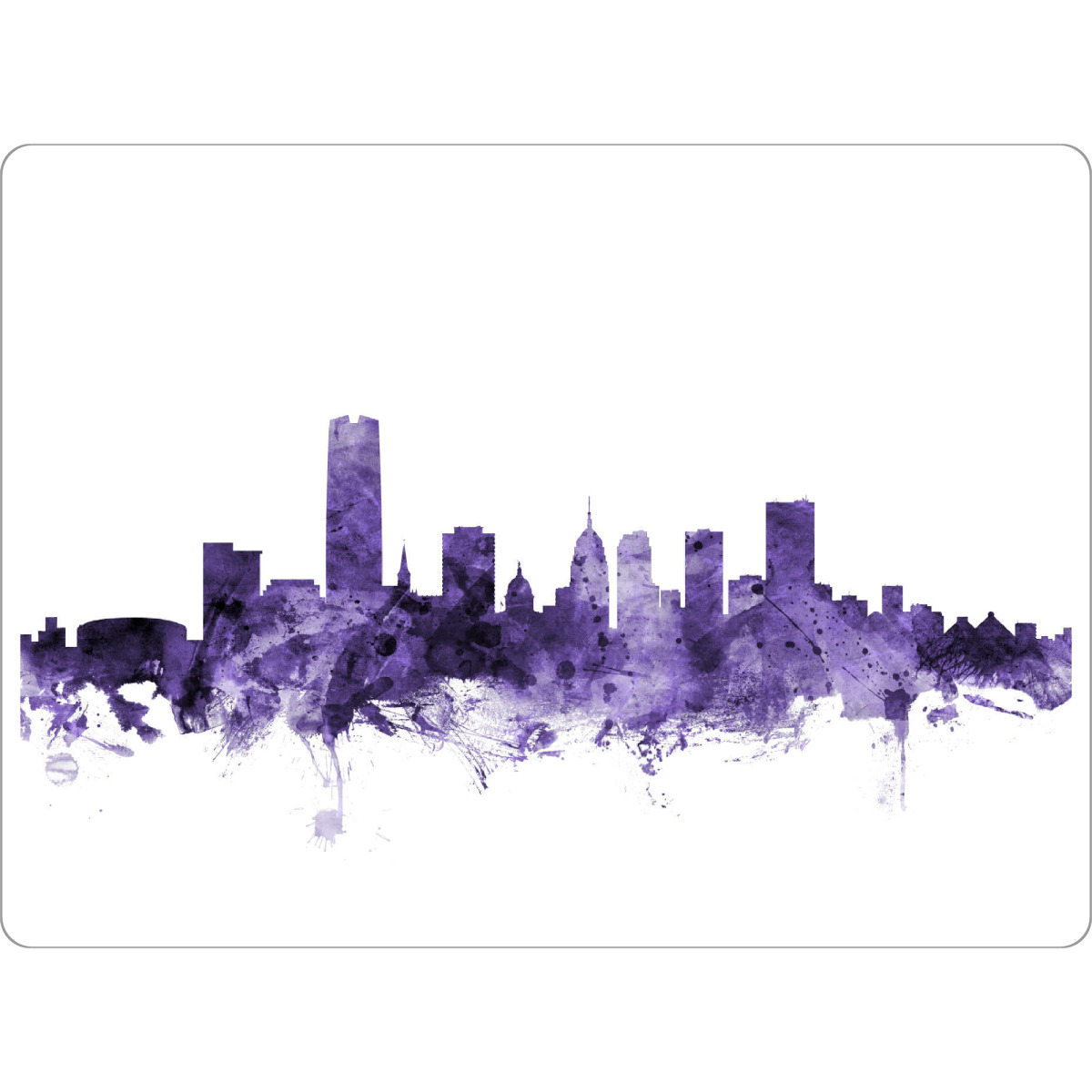 Tischset "Oklahoma City Skyline" artboxONE - Städte,Reise,Ultraviolet,Städte / Weitere