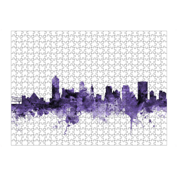 Puzzle Ravensburger "Memphis Tennessee Skyline" artboxONE - Städte,Reise,Ultraviolet,Städte / Weitere