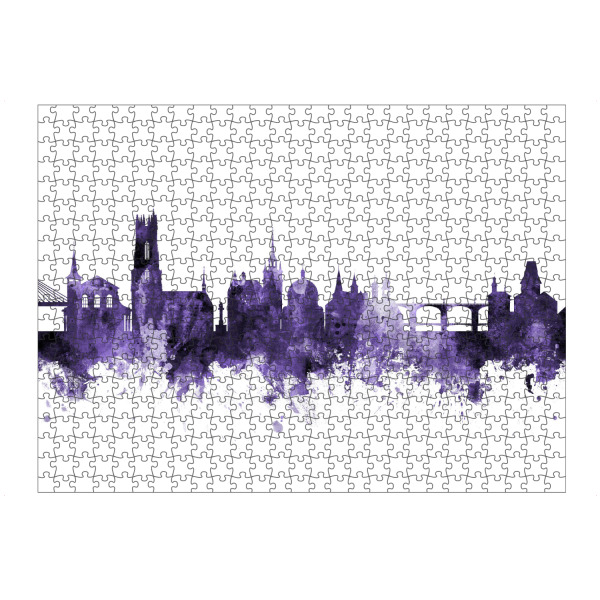Puzzle Ravensburger "Fribourg Switzerland Skyline 3" artboxONE - Städte,Reise,Ultraviolet,Städte / Weitere