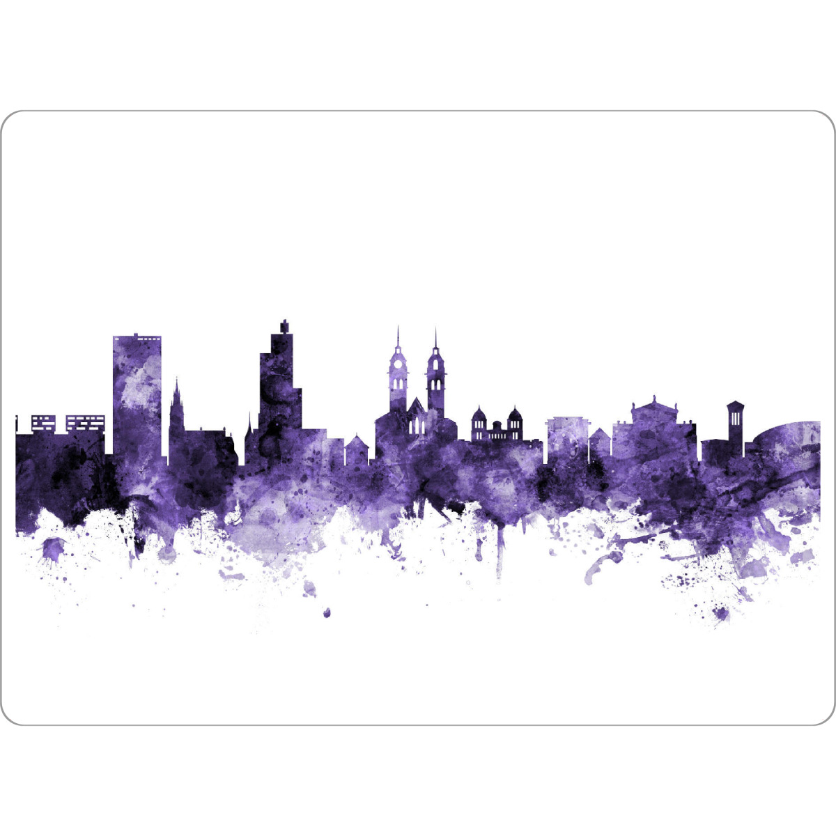 Tischset "Winterthur Switzerland Skyline 3" artboxONE - Städte,Reise,Ultraviolet,Städte / Weitere