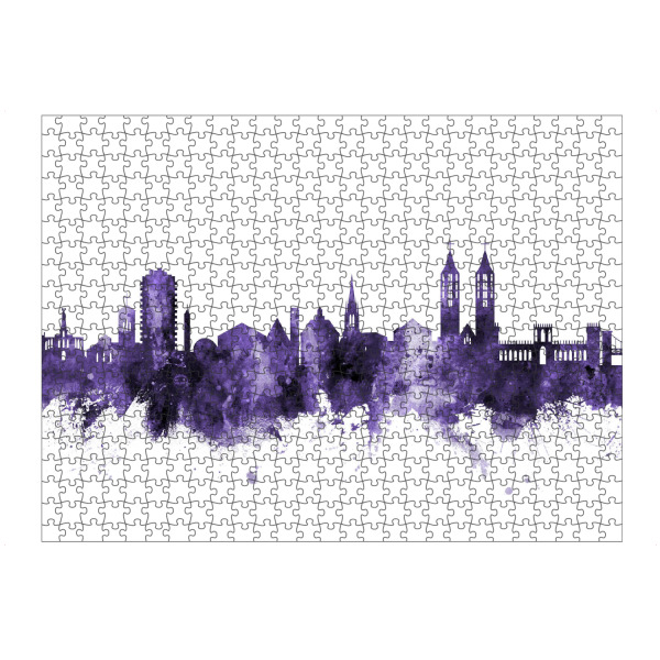 artboxONE Puzzle "Kassel Germany Skyline 2" artboxONE - Städte,Reise,Ultraviolet,Städte / Weitere