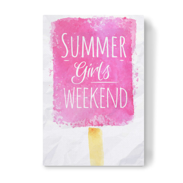 Leinwandbild "Girls summer" artboxONE - Schwarzweiß,Fashion,Festivals