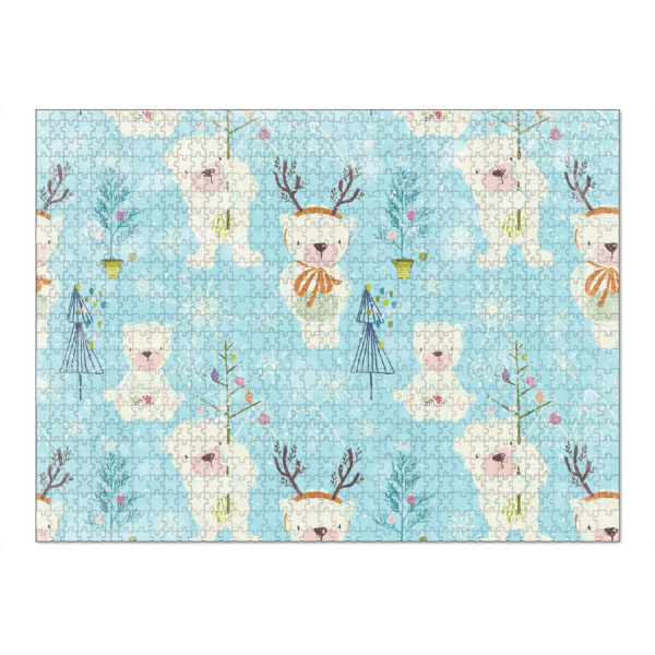 Puzzle Ravensburger "From Bears and Christmas Trees" artboxONE - Für Kinder,Tiere,Weihnachten