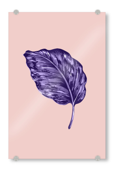 Acrylglasbild "Tropical Leaf Revisited 3" artboxONE - Natur,Floral,Ultraviolet