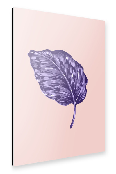 Alu-Dibond "Tropical Leaf Revisited 3" 30x20 cm artboxONE