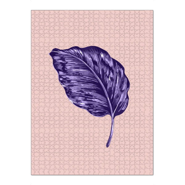 Puzzle Ravensburger "Tropical Leaf Revisited 3" artboxONE - Natur,Floral,Ultraviolet