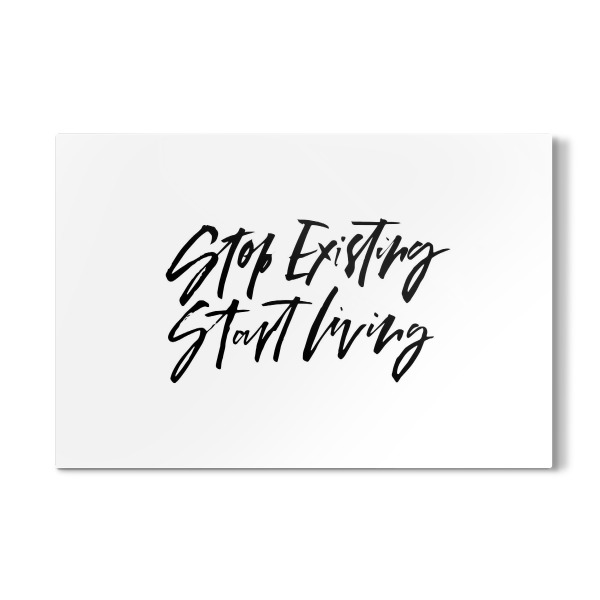 Galerie-Print "Stop Existing Start Living" 30x20 cm artboxONE