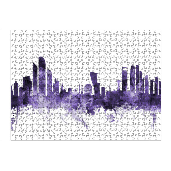 Puzzle Ravensburger "Abu Dhabi Skyline 2" artboxONE - Städte,Reise,Ultraviolet,Städte / Weitere