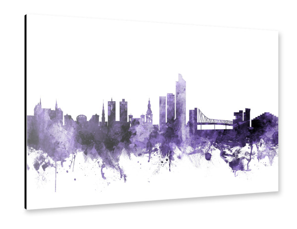Alu-Dibond "Oslo Norway Skyline" 30x20 cm artboxONE