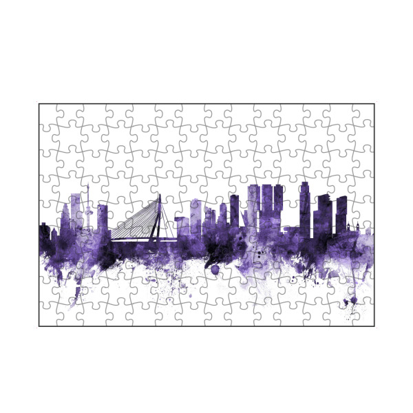 artboxONE Puzzle "Rotterdam The Netherlands Skyline" artboxONE - Städte,Reise,Ultraviolet,Städte / Weitere