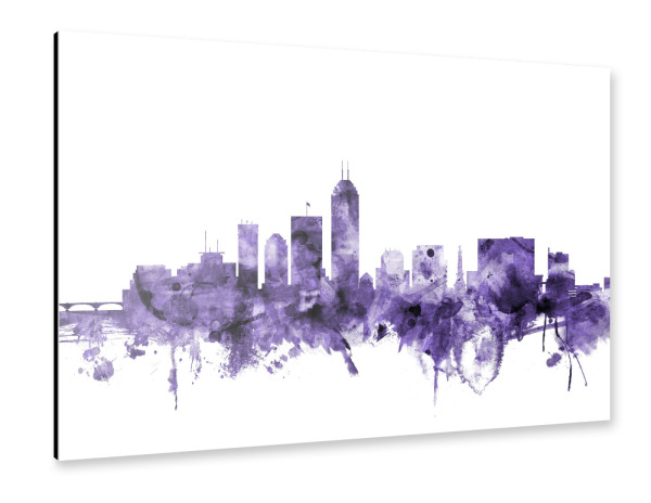 Alu-Dibond "Indianapolis Indiana Skyline" 30x20 cm artboxONE