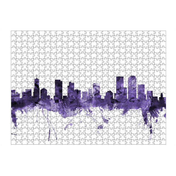artboxONE Puzzle "Denver Colorado Skyline" artboxONE - Städte,Reise,Ultraviolet,Städte / Weitere