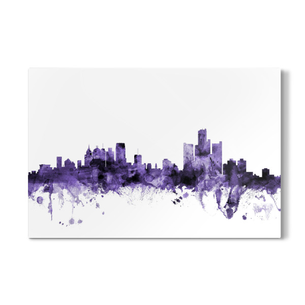 Galerie-Print "Detroit Michigan Skyline" 30x20 cm artboxONE
