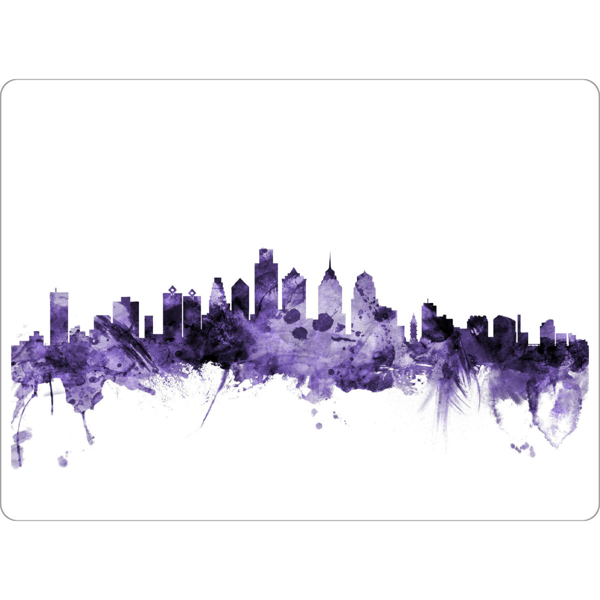 Tischset "Philadelphia Pennsylvania Skyline" artboxONE - Städte,Reise,Ultraviolet,Städte / Weitere