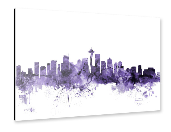 Alu-Dibond "Seattle Washington Skyline" 30x20 cm artboxONE