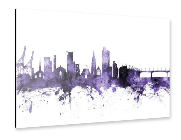 Alu-Dibond "Southampton England Skyline" 30x20 cm artboxONE