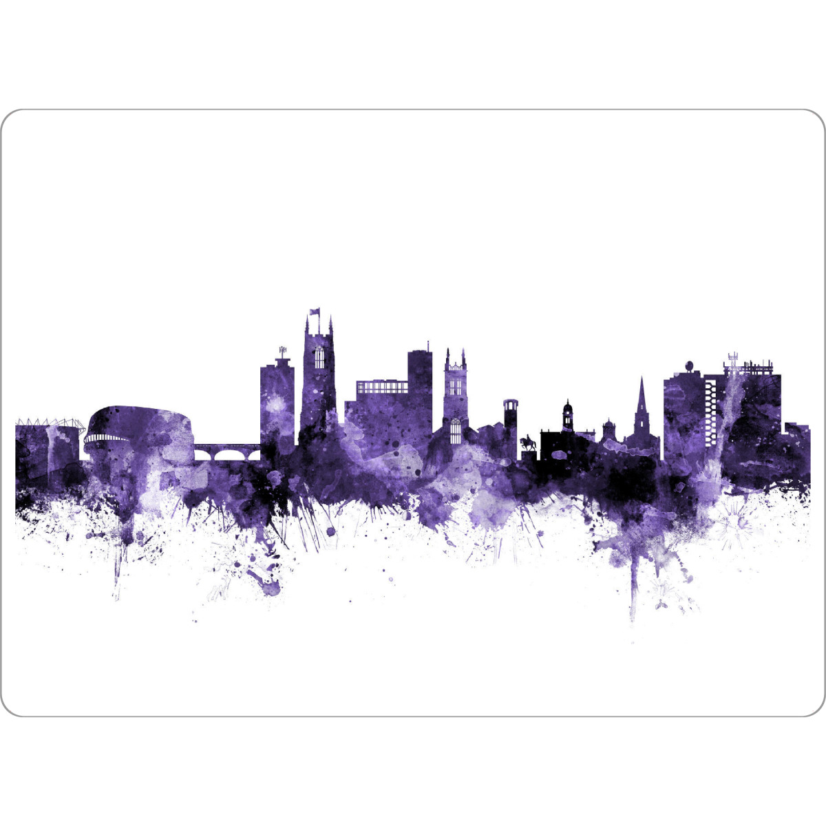 Tischset "Derby England Skyline 3" artboxONE - Städte,Reise,Ultraviolet,Städte / Weitere