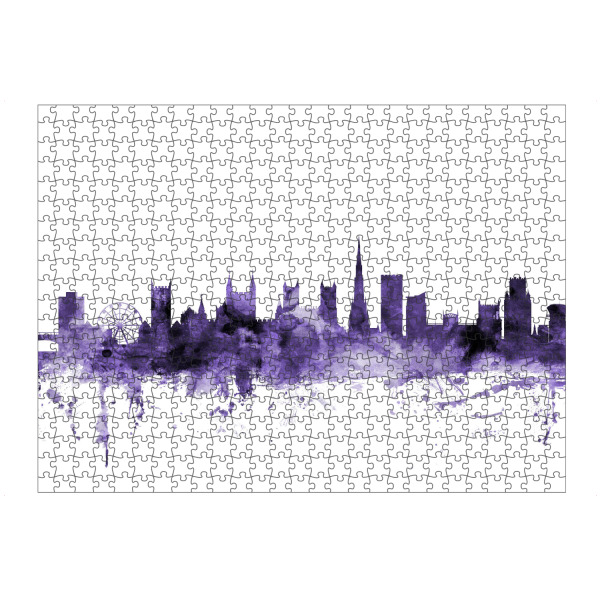 Puzzle Ravensburger "Bristol England Skyline 3" artboxONE - Städte,Reise,Ultraviolet,Städte / Weitere